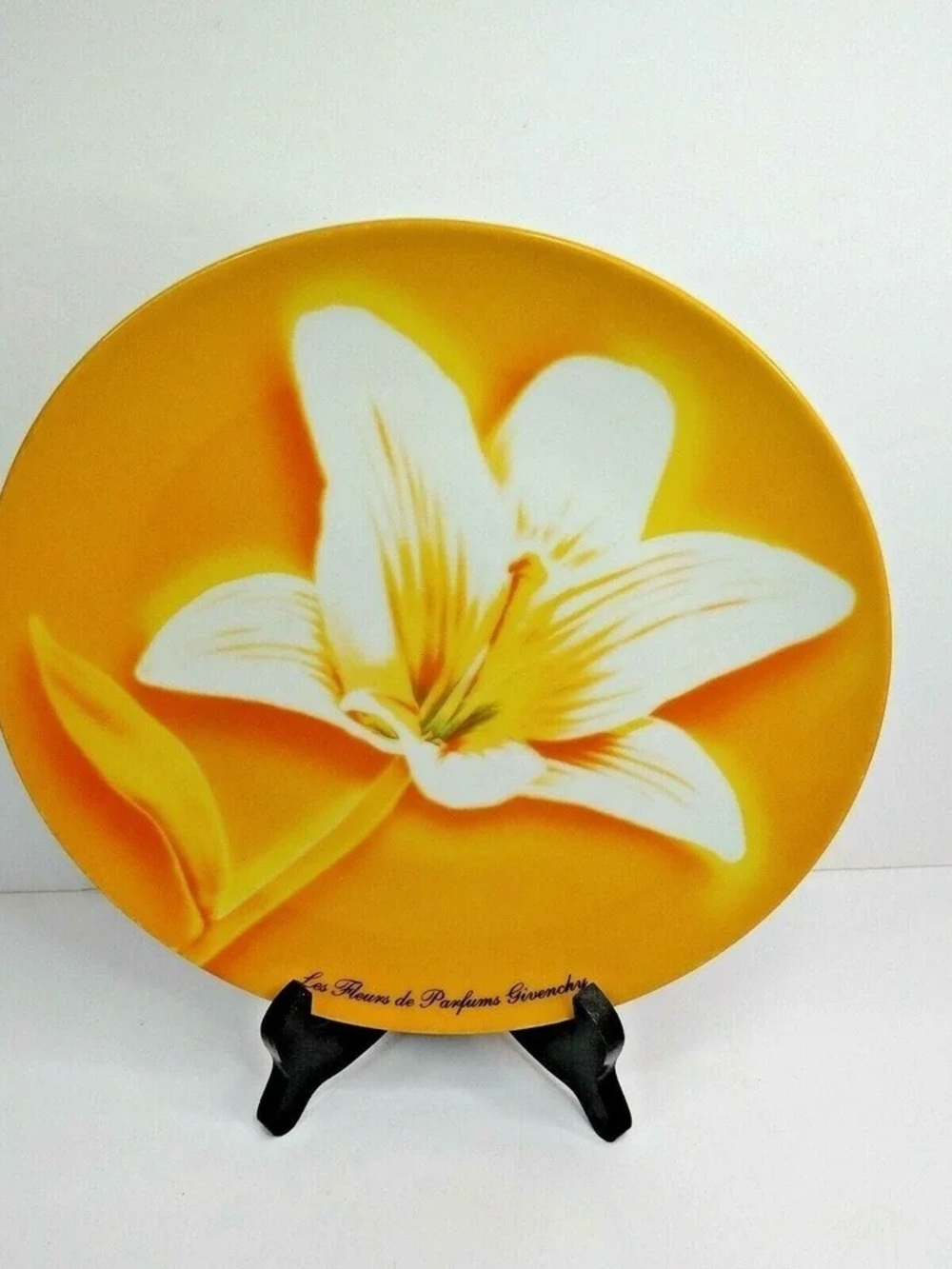 Givenchy Yellow and White Floral Decorative Plate